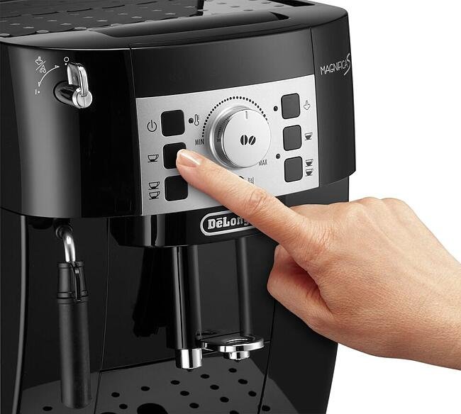 Cafetera espresso automática con molinillo – DELONGHI MAGNIFICA S ECAM22.140 .B – Negro – SQUARE ELECTRONICO